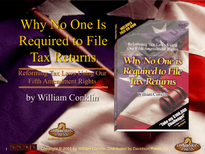 Filing Tax Returns