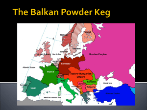 The Balkan Powder Keg