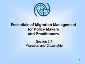 V3-3-Migration and Citizenship - International Organization for