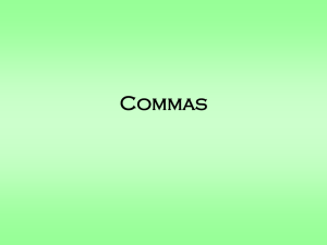 Commas - Gordon State College