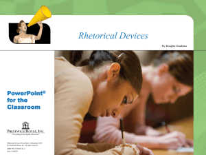 Rhetorical Devices Prestwick