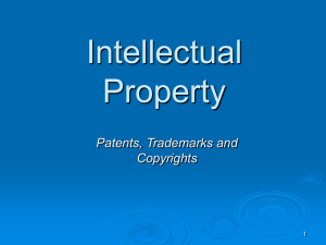 Patents, copyrights