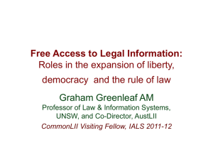 Free Access to Legal Information - Australasian Legal Information
