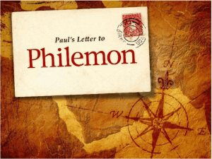 Philemon Lesson Slideshow