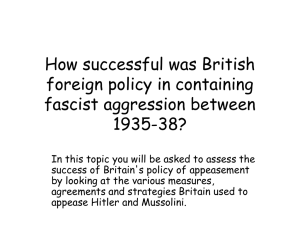 Success of British Foreign Policy