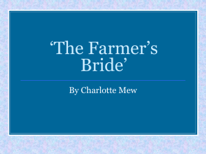 `Farmer`s Bride` and `Sister Maude`