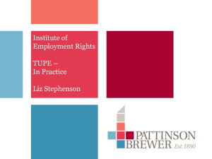 TUPE Claims: when is a change substantial and of material detriment.