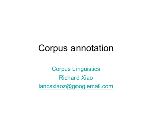Corpus annotation