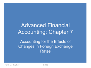 Chapter 7 -CONSOLIDATE foreign exchange rate