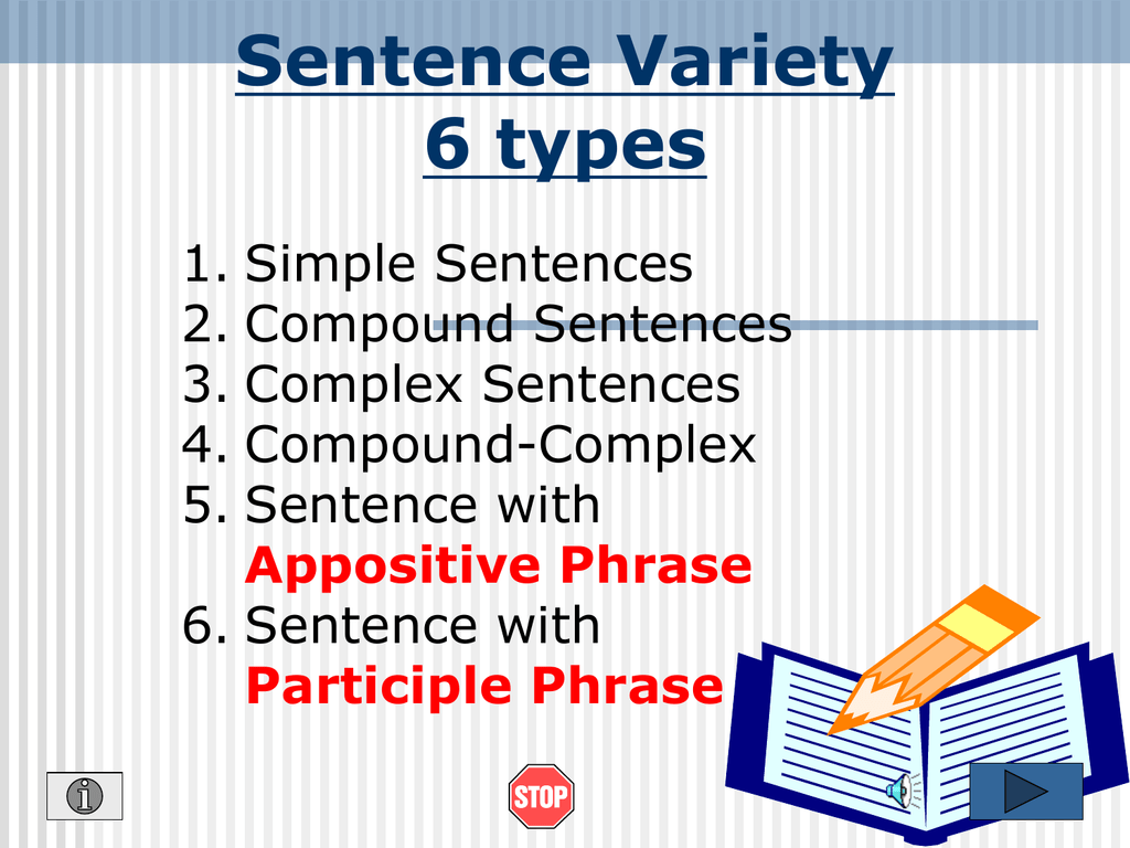 Sentence Variety Paul Revere Middle School