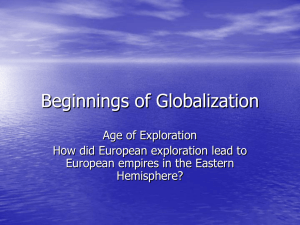 Beginnings of Globalization