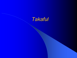 Philosophy of Takaful