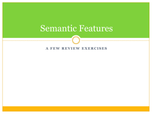 Semantics - Linguist Sticks