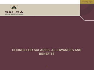 SALGA Councillors Remunerations PresentationCllr Rem June `11