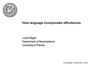 Lucia Riggio - Embodied language II
