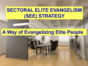 SECTORAL ELITE EVANGELISM