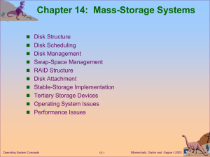 (Silberschatz) Mass Storage Systems