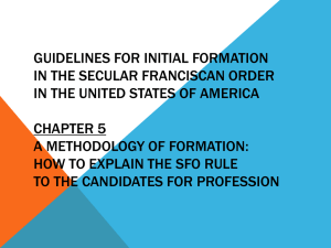 How to Explain the SFO Rule to the Candidates for Profession