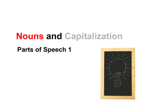Noun Types and Capitalization Lesson PPT