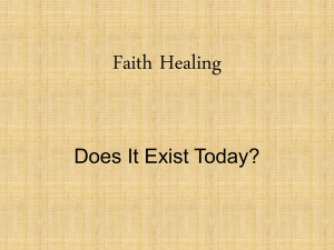Faith Healing - Simple Bible Studies