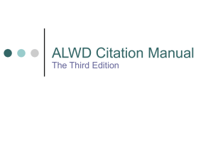 ALWD Third Edition Intro L Rev Updated