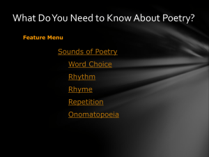 Sounds of Poetry