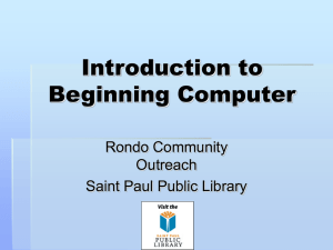 Intro Beginning Computer Pt 2