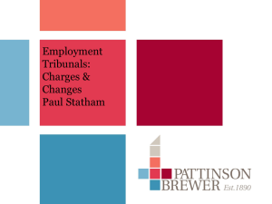 Paul Statham, Pattinson and Brewer Employment Tribunals