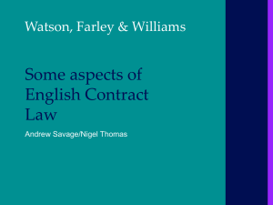 English Contract Law