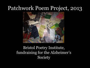 Patchwork Poem Project, 2013
