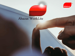 Abacus WorkLite Sales PresoJan2014Bangladesh