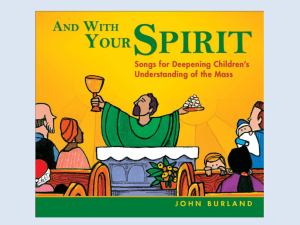 And With Your Spirit - John Burland Resource