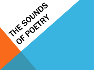 The Sounds of Poetry