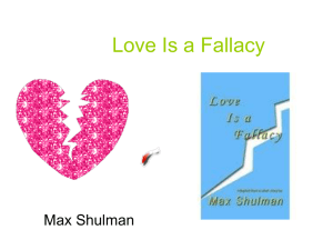 Love Is a Fallacy