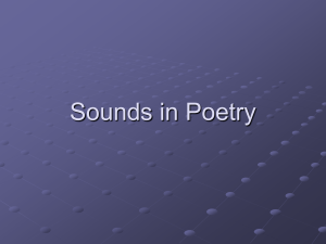 Sounds in Poetry