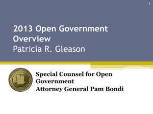 2013 Open Government Overview