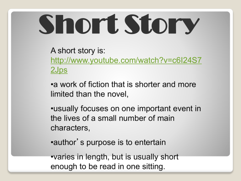 short-story-elements