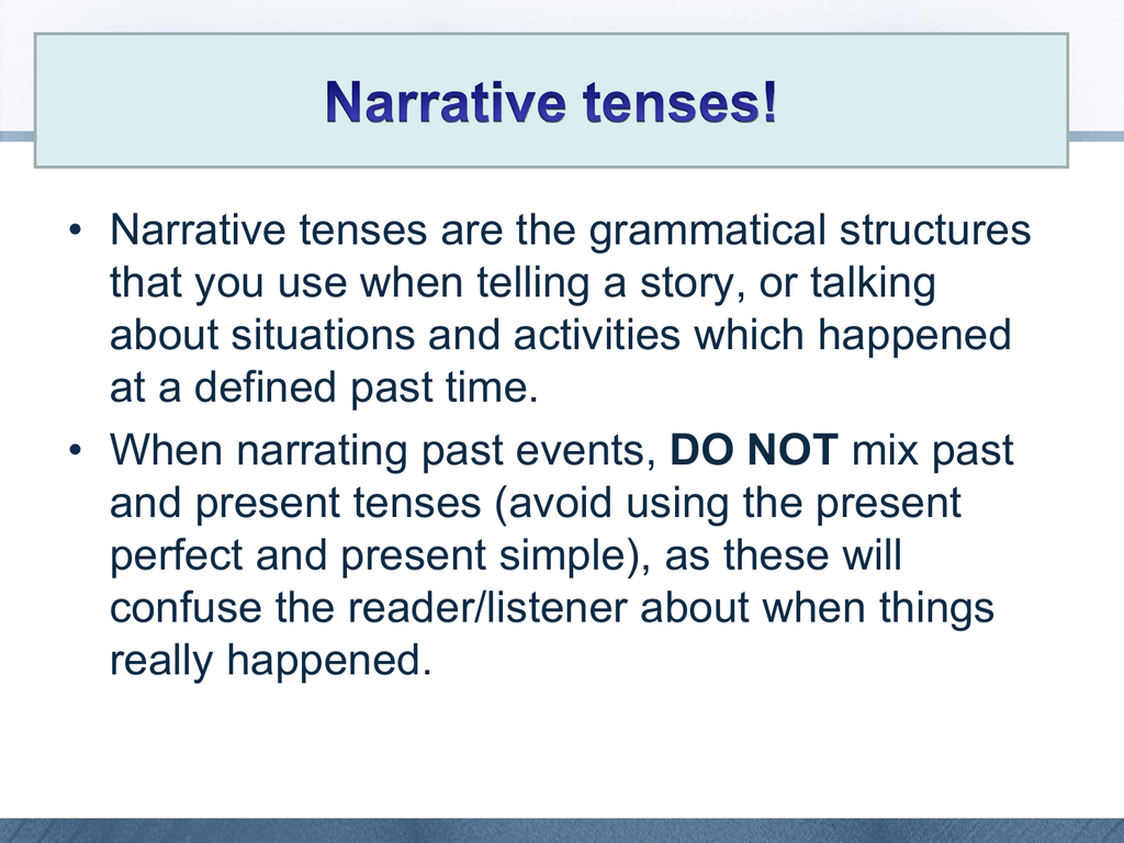 what is narrative in speech