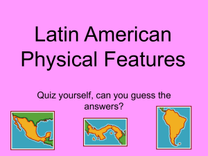 South America Physical Features