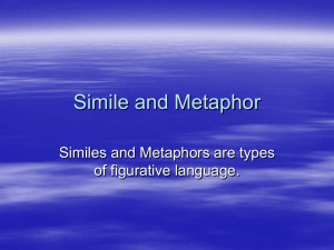 Simile and Metaphor powerpoint