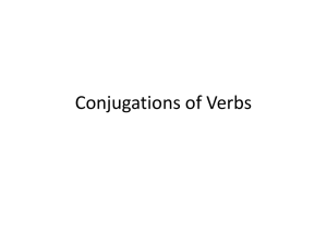 Conjugations of Verbs