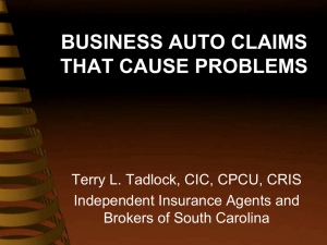 business auto claims that cause problems