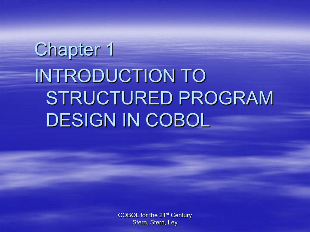 Cobol Structure Chart