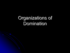 Organizations of Domination