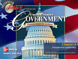 Chapter 9: Presidential Powers