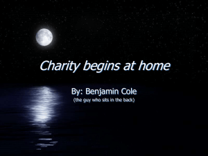 Charity begins at home