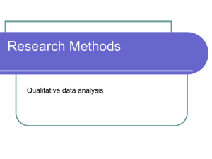 Qualitative data analysis