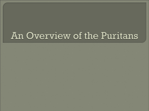 The Dummy`s Guide to the Puritans