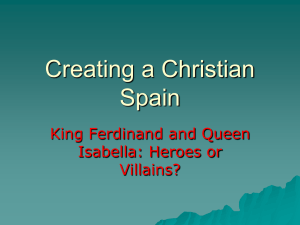 Chapter 9 Creating a Christian Spain