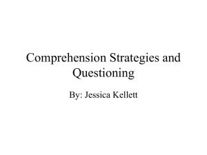 Comprehension Strategies and Questioning